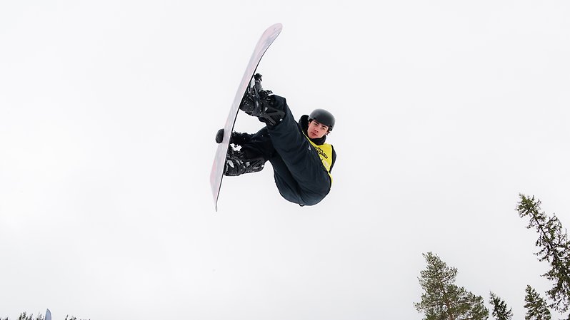 Mille Kåhrström under SM där han plockade många poäng som räckte till totalsegern. Foto: Daniel Bernstål.